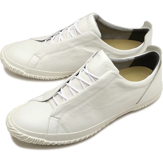 スニーカー [SP1048-61] SP-1048 メンズ・レディース 日本製 カンガルーレザー ゴムシューレース ホワイト