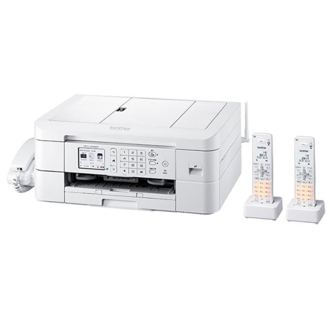 A4インクジェット複合機(FAX/電話機/子機2台/Wi-Fi/自動両面印刷/スマホタブレット接続/ADF/レーベル印刷)