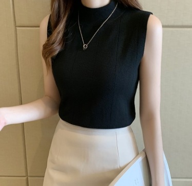 モテコーデ モテアイテム トップス ベスト ニットベスト 袖なし ノースリーブ カシュクール スリム タイト かわいい 可愛い きれいめ シンプル カジュアル 上品 おしゃれ お洒落