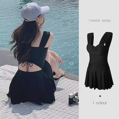 水着 女性 水着 体型カバー長袖ブラウス水着 体型カバー フラットアングル 保つ 痩せて見える 韓国式 セクシー スパ水着 #温泉 04