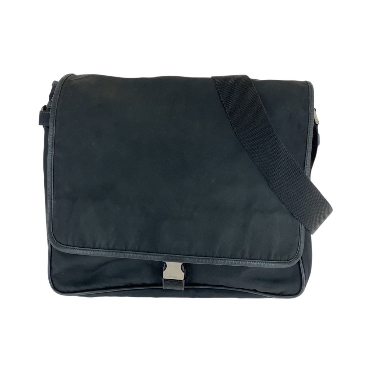 テスート 三角ロゴプレート ブラック 黒 シルバー金具 ナイロン V166 ショルダーバッグ メッセンジャーバッグ レディース 501387