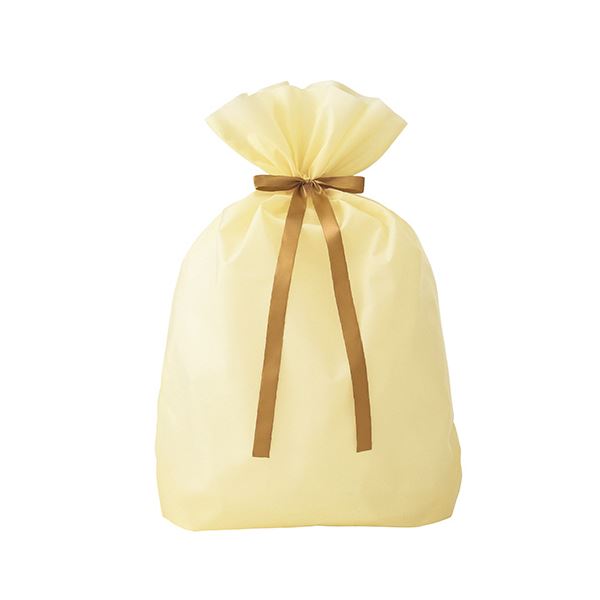 （まとめ） ササガワ 巾着袋超BIG アイボリー 750×1000mm 50-3959 1枚 (×5セット)