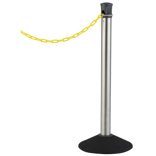 チェーンスタンド/施設備品 プラチェーン イエロー 黄 チェーン内蔵式 長さ：約4.3m 業務用 イベント 発表会 展示会