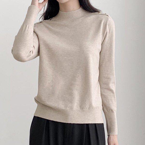 （KN）ゴールドポイントニットティー 秋 冬 ニットTシャツ