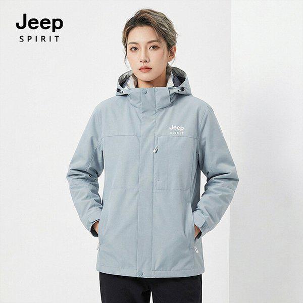 JEEP SPIRIT 女性用機能性フード付きウインドブレーカースカイブルー (JSFAJK266) 7,634円