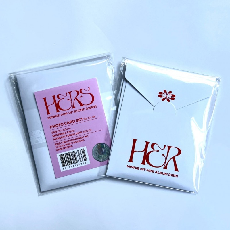 [未開封新品]ミンニー（（女の子）子供 POP-UP STORE [HERS] MDフォトカード （PHOTOCARD SET）KPG