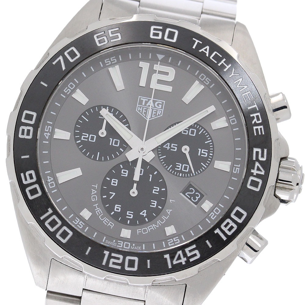 タグホイヤー TAG HEUER CAZ1011 フォーミュラ1 デイト クロノグラフ クォーツ メンズ 箱・保証書付き_960346【中古】