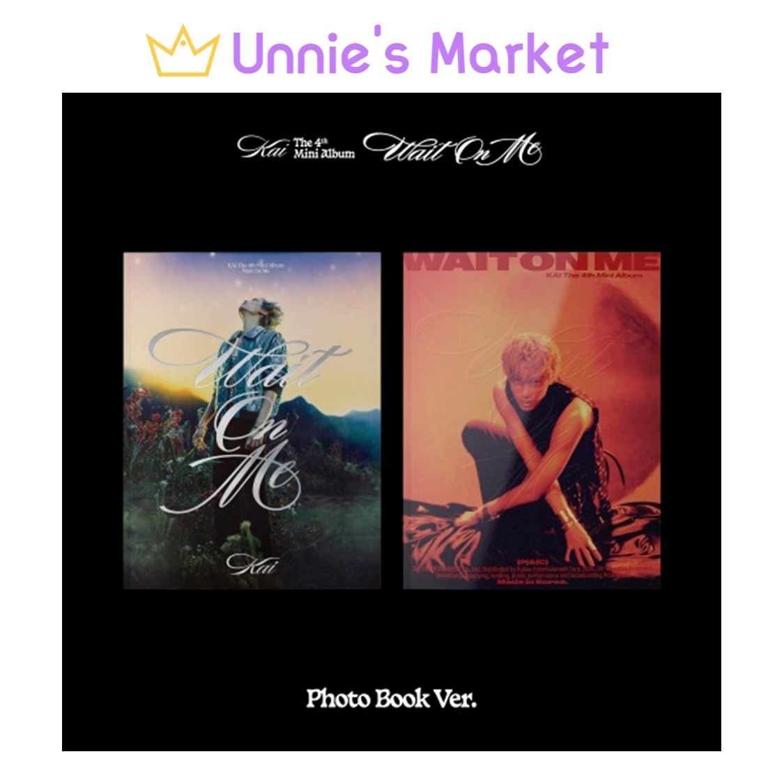 [SET/Photobook Ver.] Kai (EXO) Wait On Me + Free Photocard 1EA(fan-made)