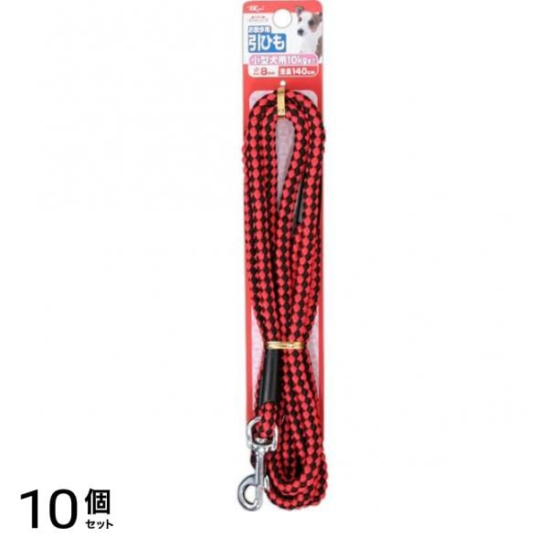 Dai-Suki(ダイスキ) ペットプラスリード 08 1個入 ( 赤×黒) 10個セット