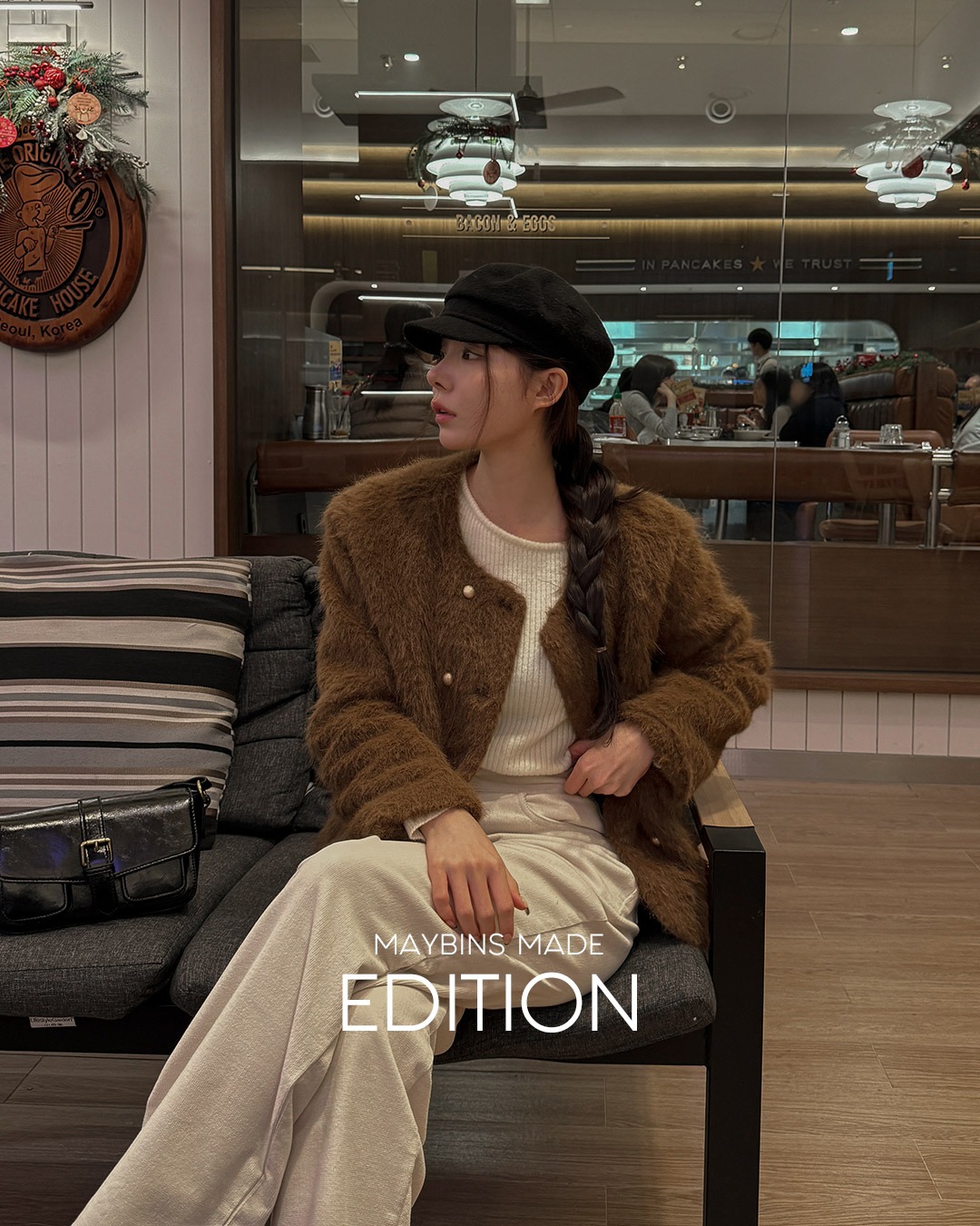 コーデュロイワイドパンツ韓国ファッション レディース