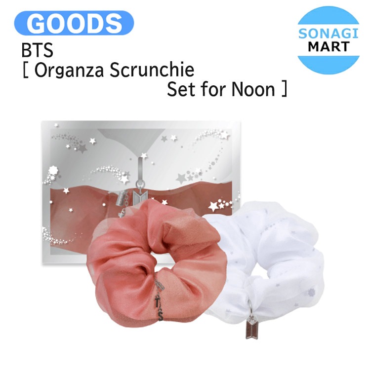 BTS　フェスタ　2025　シュシュ　Organza Scrunchie Qoo10] HYBE 国内発送 BTS [ Organza S : KPOP