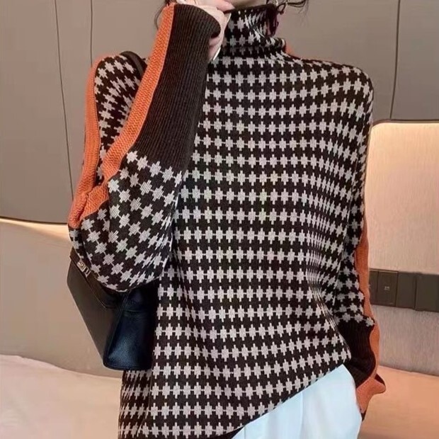 トップス ニットソー セーター 袖あり 長袖 ハイネック タートルネック ストレート Iライン 切り替えデザイン かわいい 大人可愛い 大人 上品 おしゃれ お洒落 かっこいい 大人可愛い 大人女子
