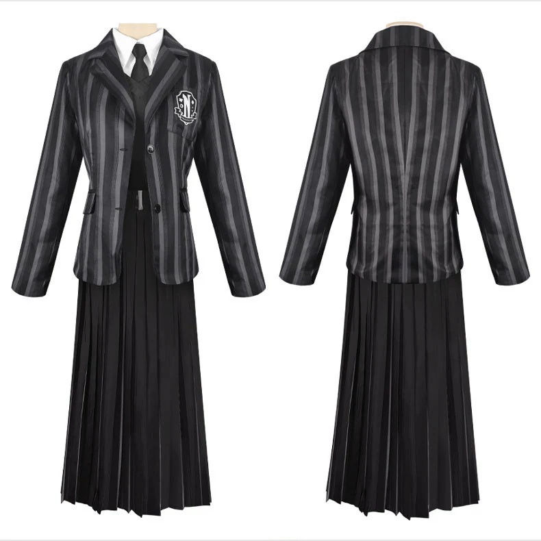 コスプレ変装仮装衣装 ハロウィン アダムス一家 水曜日JK制服
