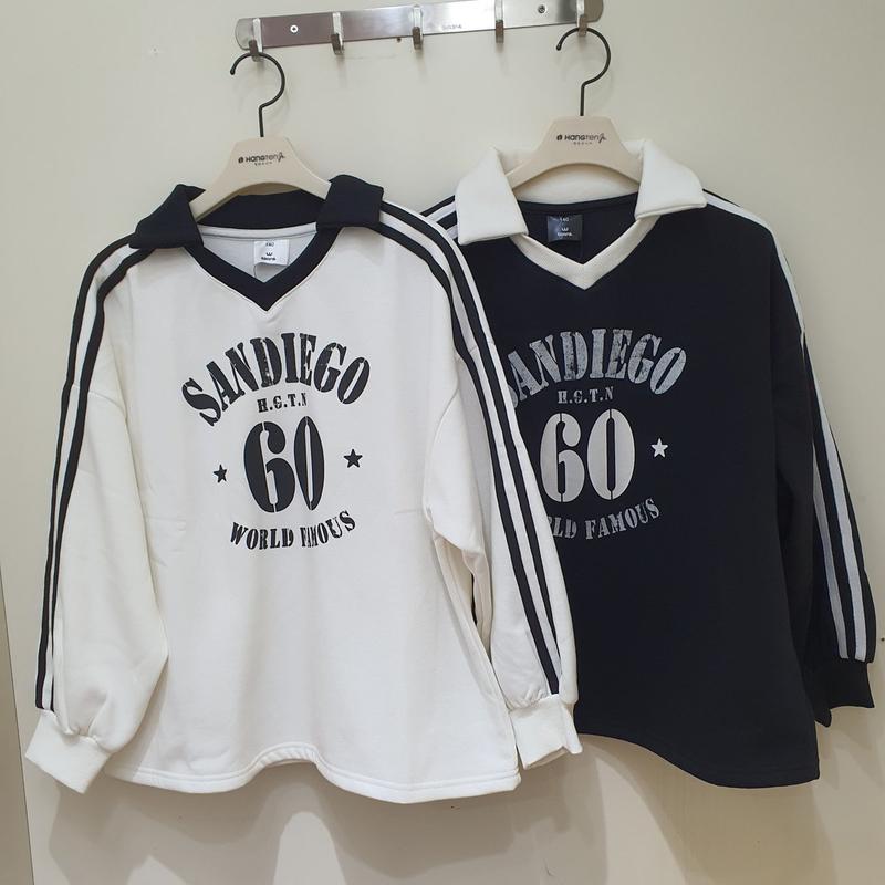 [モダプピョン] カラ起毛VネックTシャツ/14540-131-818-11_BP