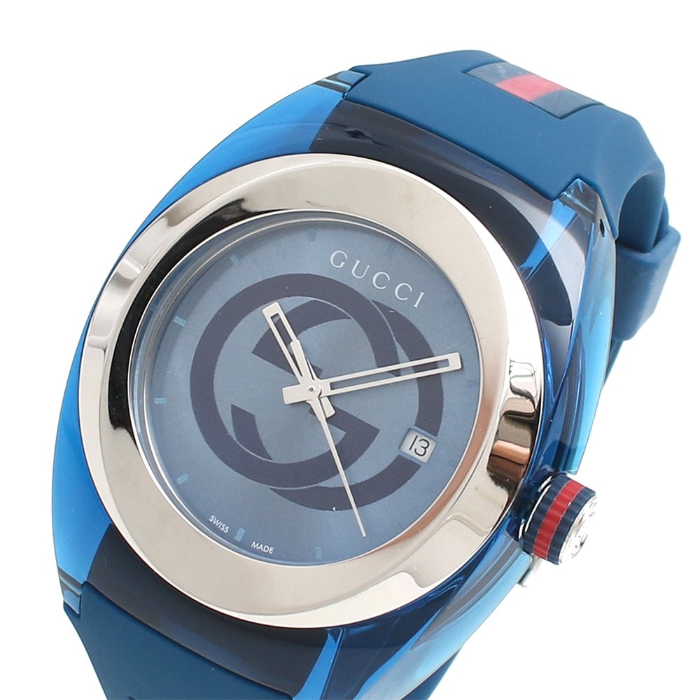 グッチ GUCCI腕時計YA137104メンズレディースシンクSYNCクォーツブルー