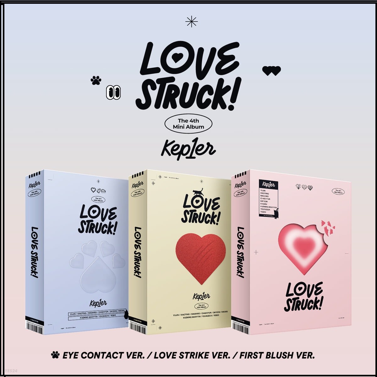 [特典紙貫通ポスター]Kep1er ミニ4集 ランダム1種 LOVESTRUCK!