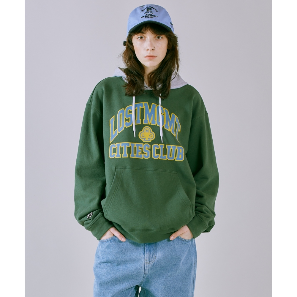LMC CLUB ATHLETIC TWO TONE HOODIE ダークグリーン 8,626円