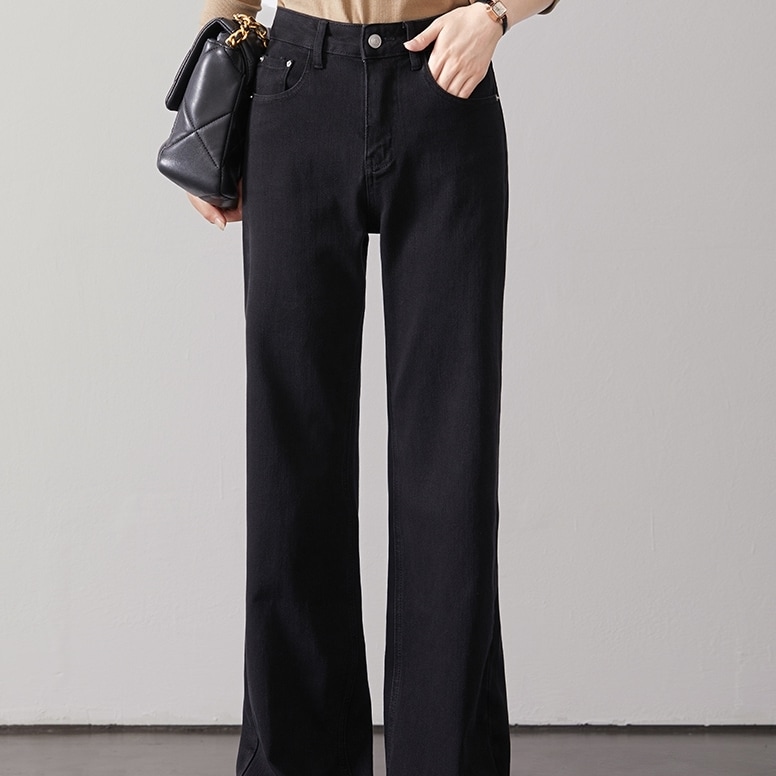 ボトムス パンツ ズボン デニムパンツ ジーンズ Gパン ハイウエスト ポケット ロング丈 可愛い かわいい 大人可愛い きれいめ シンプル 上品 おしゃれ カジュアル レトロ こなれ感 個性的