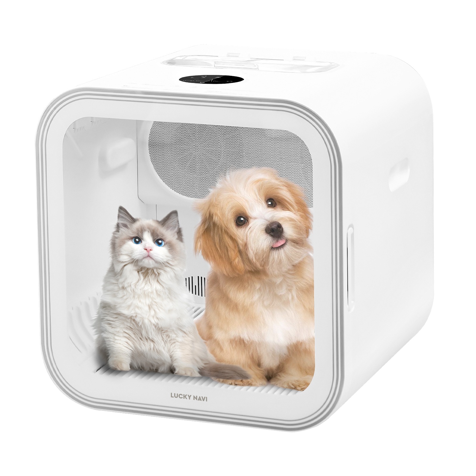 ペットドライルーム ドライヤー 62.6L大容量 犬 猫 ドライハウス ペット 乾燥 ボックス 多頭用 風呂後自動ドライヤー 長毛猫・太った猫快速乾き 日本仕様2口コンセント 簡単操作 毛飛び散り対策