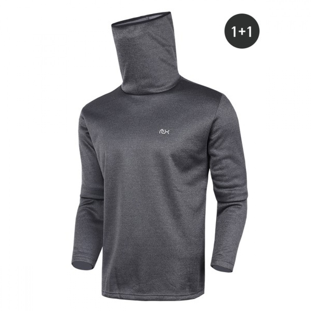 (ノーブルジーンズ) Q MX 着物タートルネック T シャツ 1+1 メンズ着物シャツ防寒スパン機能性マスク長袖Tシャツ