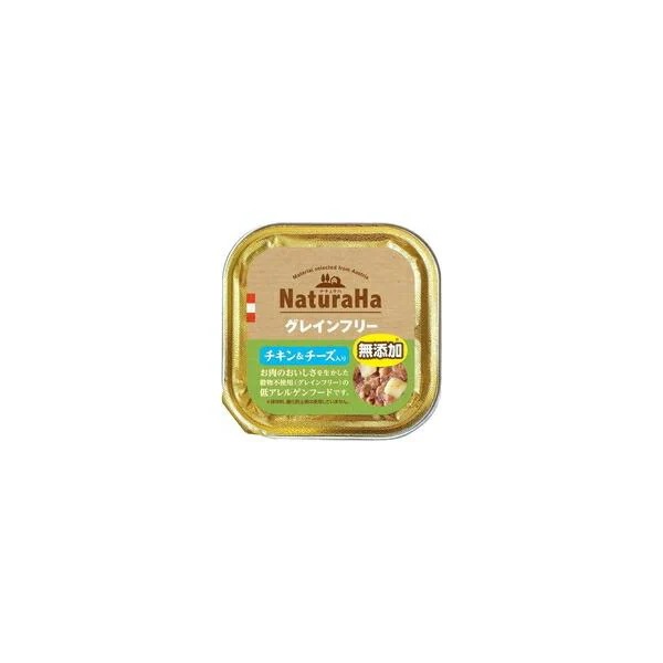 【1ケース】【お取り寄せ対象品】ナチュラハ グレインフリー チキン＆チーズ入り(100g) *96個