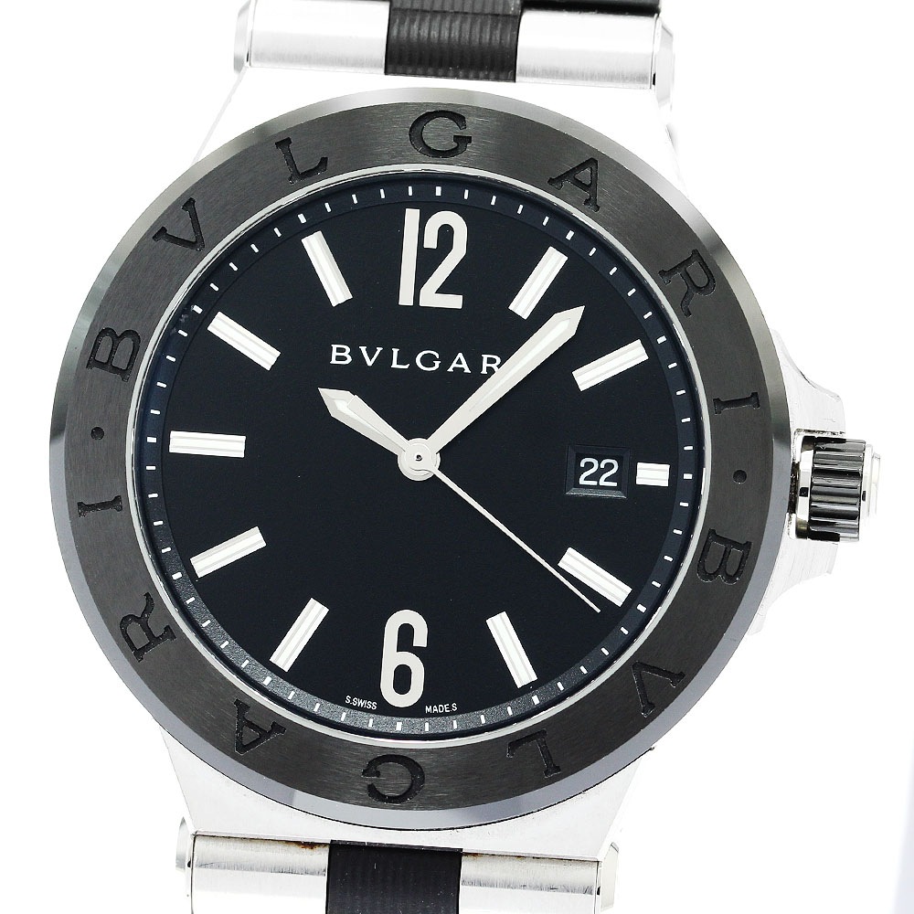 ブルガリ BVLGARI DG42SC ディアゴノ セラミック デイト 自動巻き メンズ _879052【中古】
