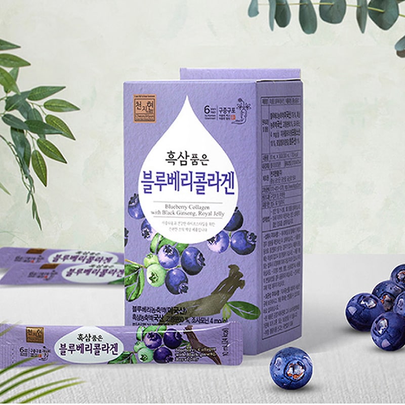 黒参ブルーベリーコラーゲン 10mL × 30包 HACCP認証取得 朝食や間食にも アメリカ産ブルーベリー フィッシュコラーゲン ローヤルゼリー ヒアルロン酸