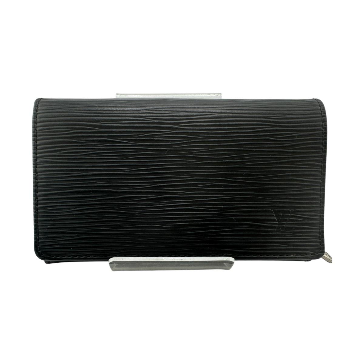M63972 ポルトフォイユトレゾール エピ 二つ折り長財布 ブラック