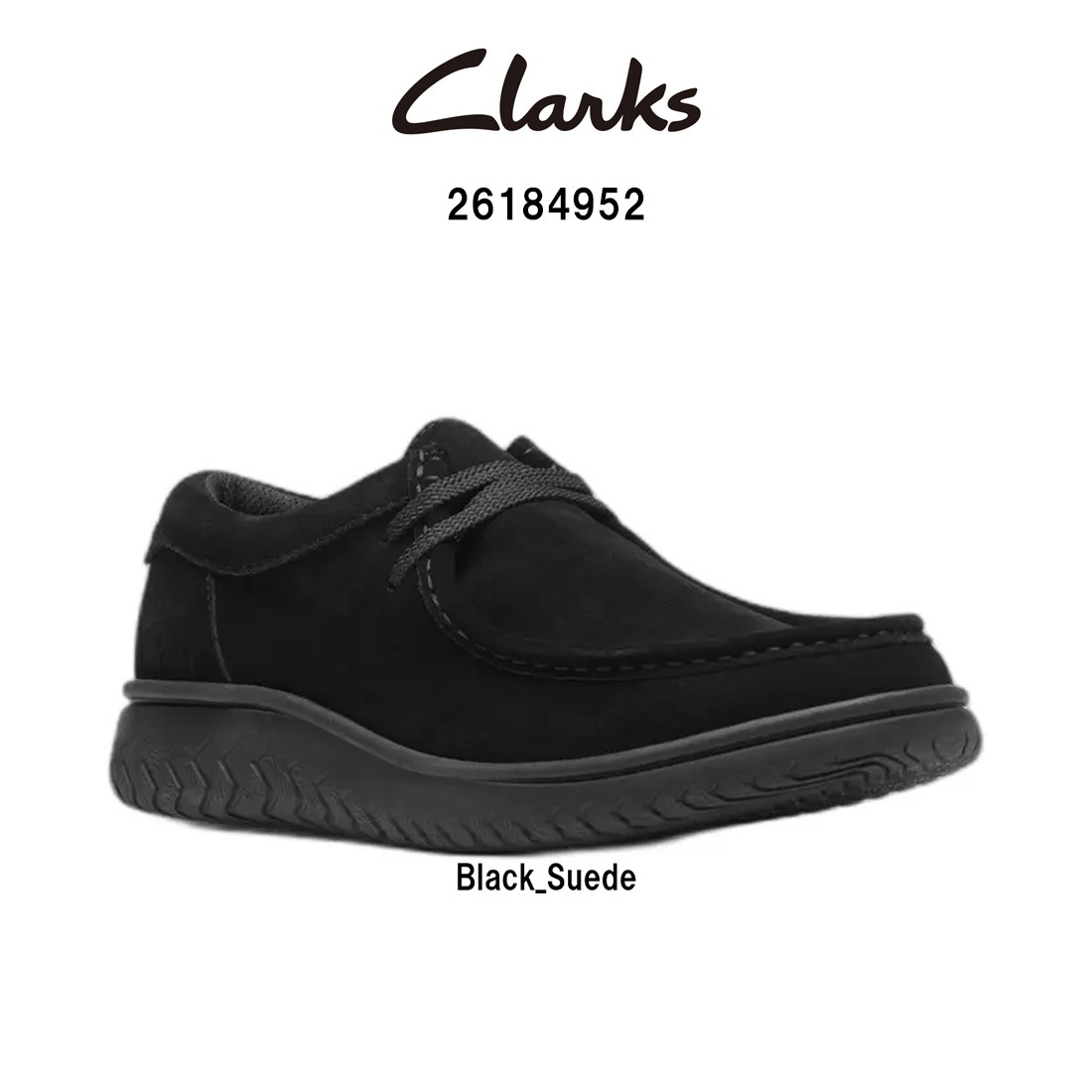 CLARKS メンズ リラックス ライト ロー シューズ モカシン ローカット ブラック スエード レザー 軽量 カジュアル RELAXLITE LOW 26184952