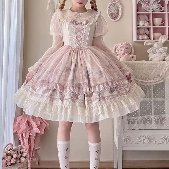 夢の中で出会ったお人形さんジャンパースカート