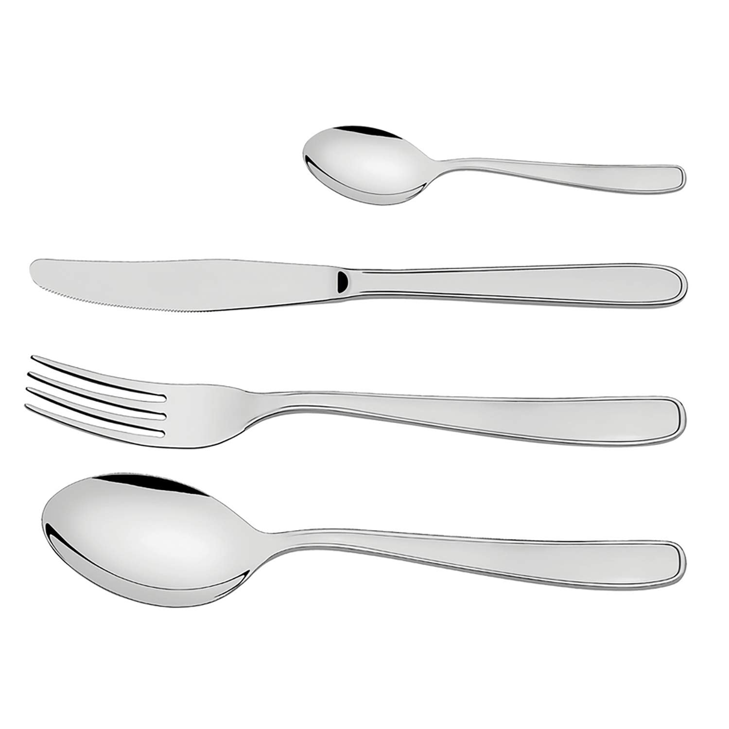 トラモンティーナ マレーシア テーブルウェア 24本セット 食洗機対応 軽量 ステンレス製 カトラリーセット 敬老の日 引っ越し祝い ギフト ブラジル製 66902/976 TRAMONTINA