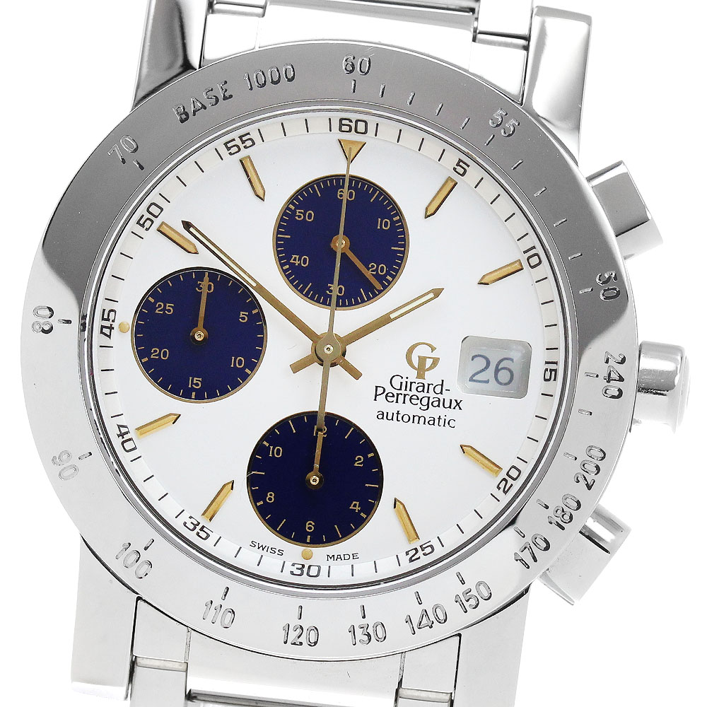 ジラール・ペルゴ GIRARD PERREGAUX 7000 GP7000 クロノグラフ デイト 自動巻き メンズ 良品 _831957【中古】