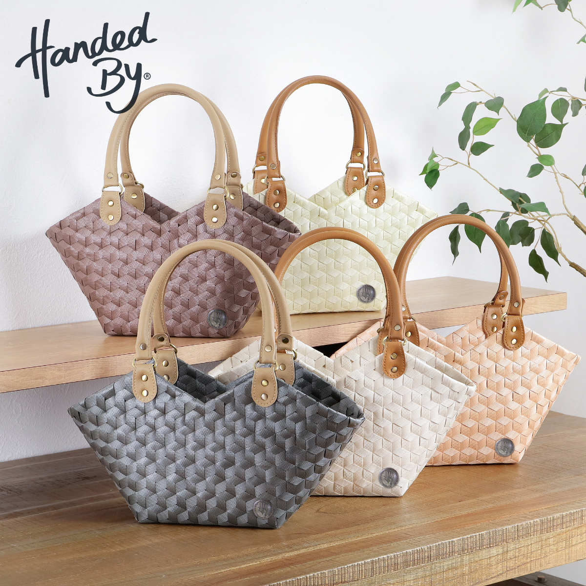 ハンドバッグ Handed By SWEETHEART SMALL 日本特別仕様 レディース バッグ カゴバッグ かばん バスケット ハンドメイド リサイクル素材 ハンデッドバイ 鞄 カゴ