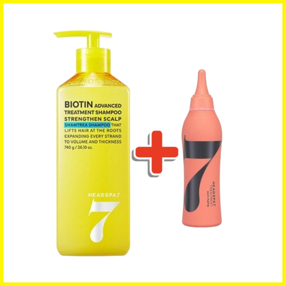 ビオチン シャンプー 740g + ヘアトリートメント 215ml/頭皮ケア / 韓国ヘアケア