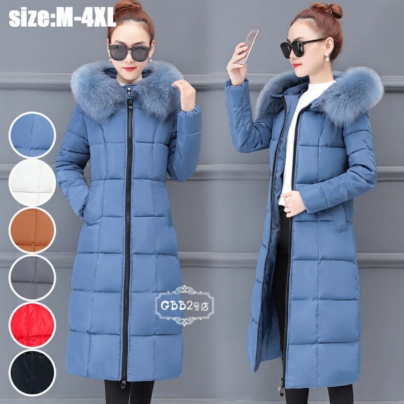 【即納】中綿コート レディース ロングコート 無地 ダウン コットン 冬服 綿入れ 防寒着 暖かい 厚手 フード付き カジュアル オシャレ アウター ゆったり 厚手 きれいめ 大きいサイズ ファー 長