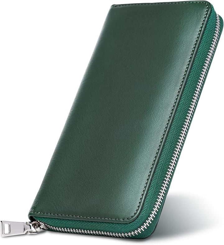 財布 メンズ 長財布 本革 日本製 国産牛 紳士用 牛革 さいふ プレゼント 父の日 (グリーン)