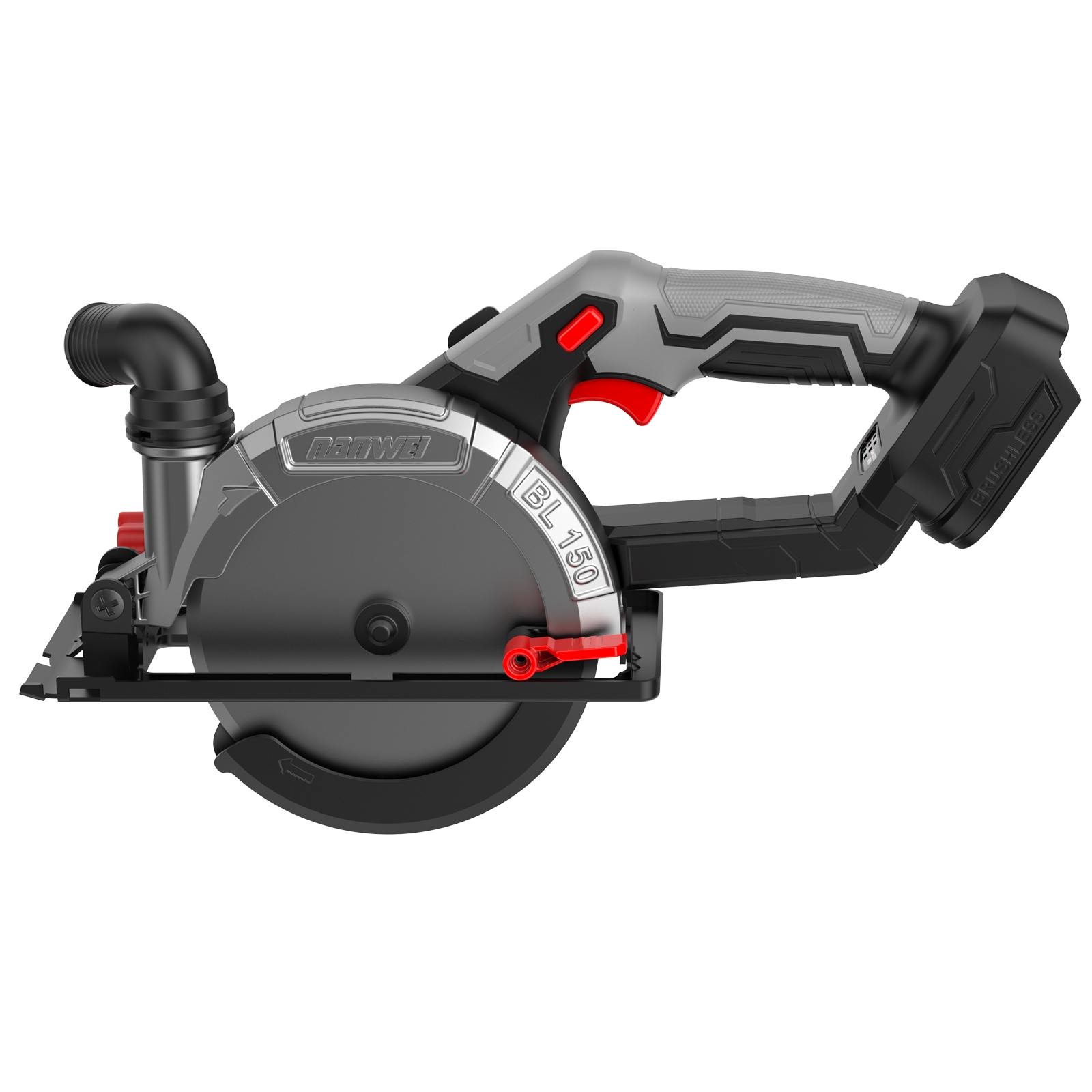 充電式丸ノコ 刃径150mm 最大切込み深さ55mm 【本体のみ】 【納期7-12日】 マキタ18Vバッテリー対応 電動マルノコ ブラシレスモーター コードレス丸鋸 ダスト排出口 石材・木材・タイル