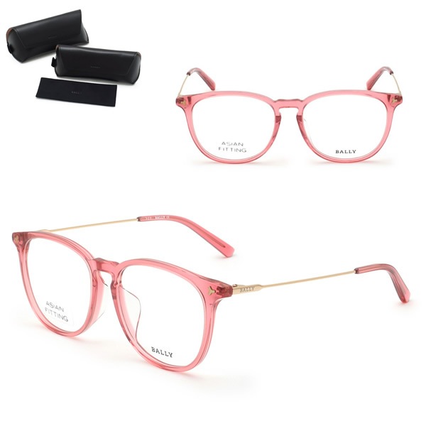 BY5048-D/V 066 53 フレーム メガネ 眼鏡 フレームのみ クリアピンク ローズゴールド アジアンフィット メンズ レディース