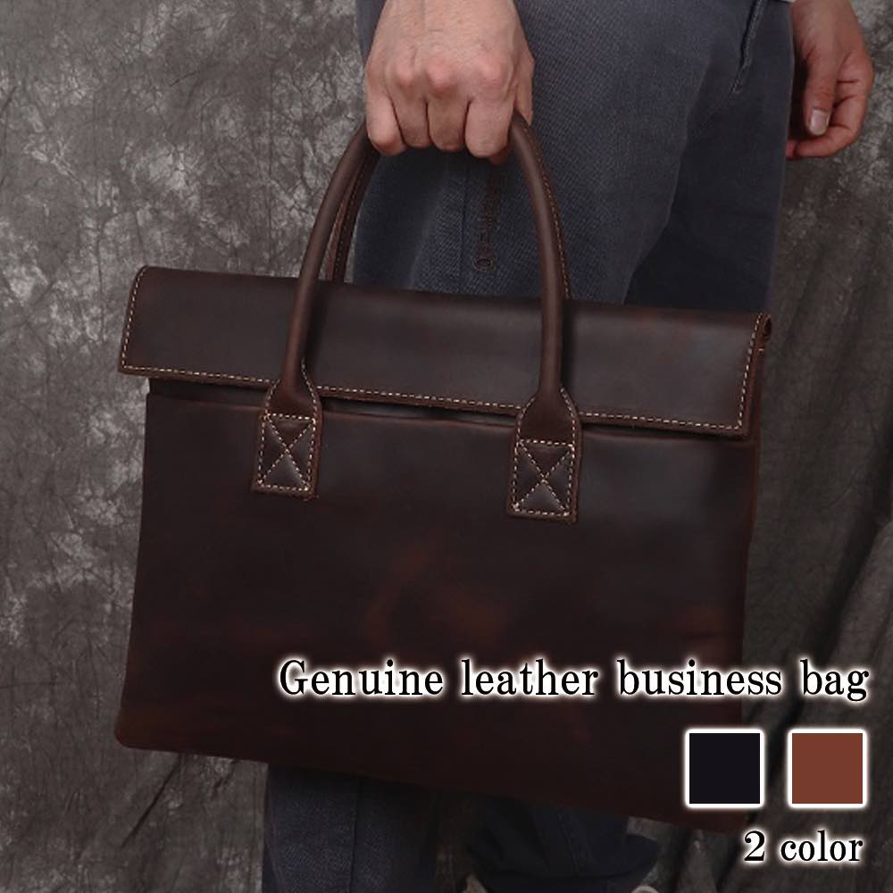 ビジネスバッグ メンズ 本革レザービジネスバッグ 15インチ ブランド 黒 小さい ビジネス 革 ショルダーバッグ 30代 パソコン 軽量 バッグ 男子 A4 本革 秋 革 40代 安い ハイ ブリー 8,081円