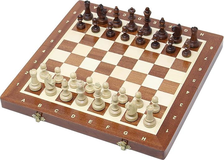 ChessJapan チェスセット トーナメントNo.3 35cm 木製(ブラウン)