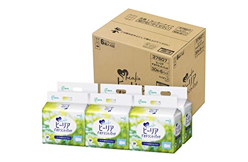花王プロシリーズ 【ケース販売】 ヒーリアデオドラントパッド 1パック(30枚)×6個