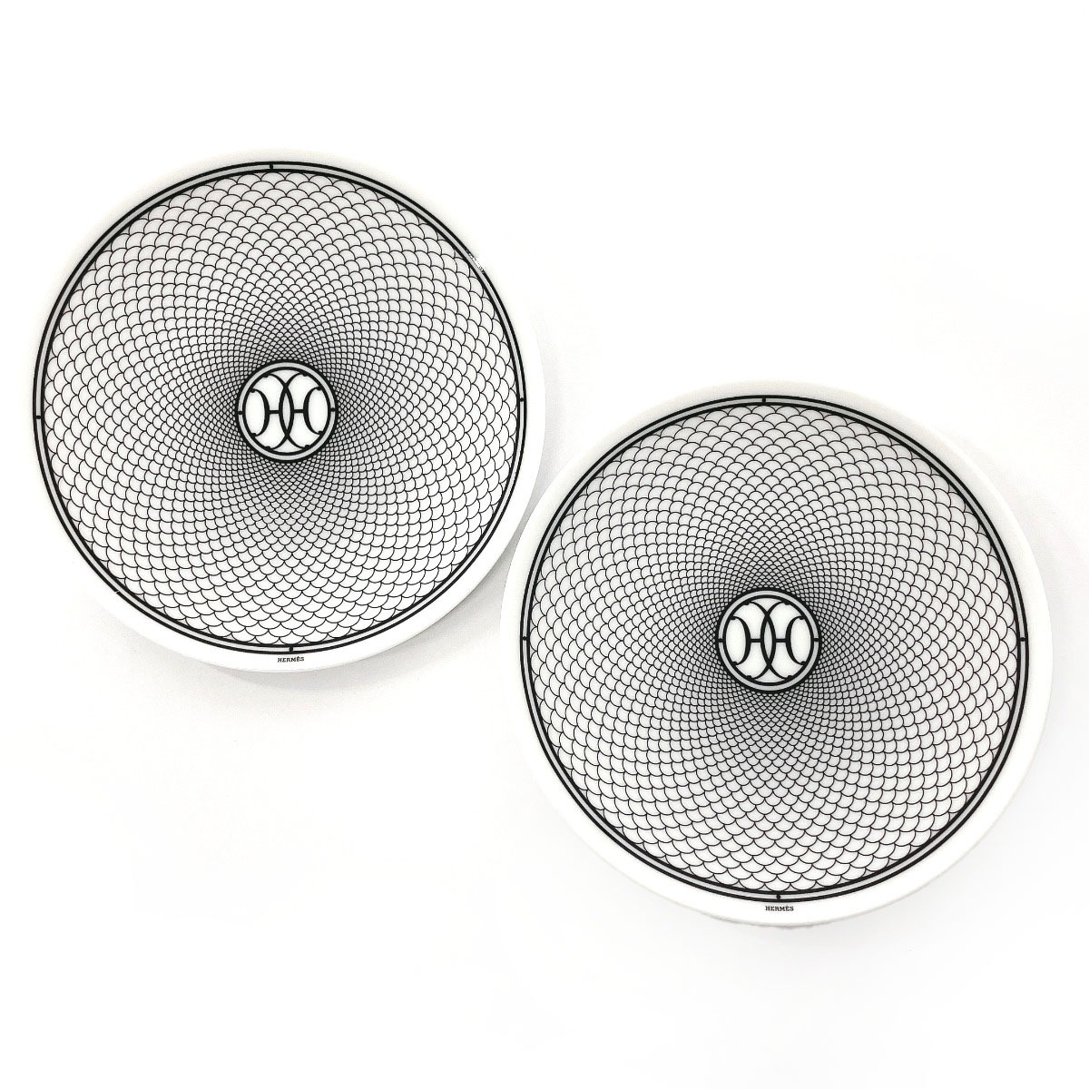 ペアプレート Hデコ アッシュデコ 食器 ホワイト ポーセリン ユニセックス