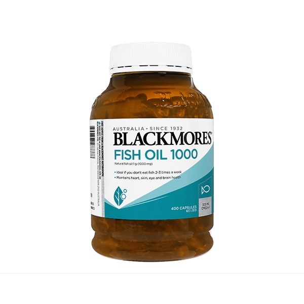 フィッシュオイル1000mg 400錠 1本 ブラックモアズ Blackmores Fish Oil オメガ3脂肪酸 天然魚由来 DHA EPA 海外発送 日時指定不可 ヤマト国際便発送