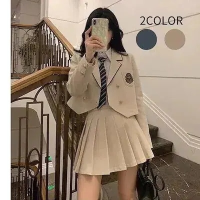 ス一ツ新生活応援ビジネス特集 スーツ新大学スタイル韓国センススーツ制服プリーツスカートツーピースセット