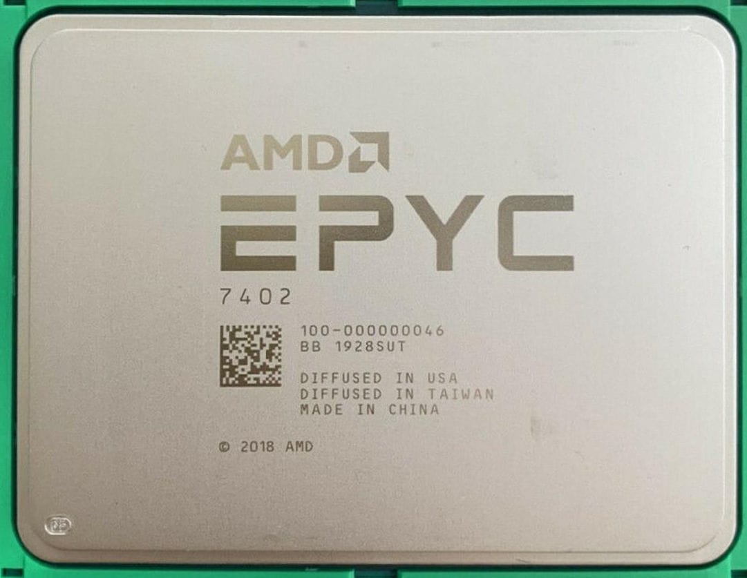 AMD EPYC 7402 24C 2.8GHz 3.35GHz 128MB Socket SP3 2P 180W