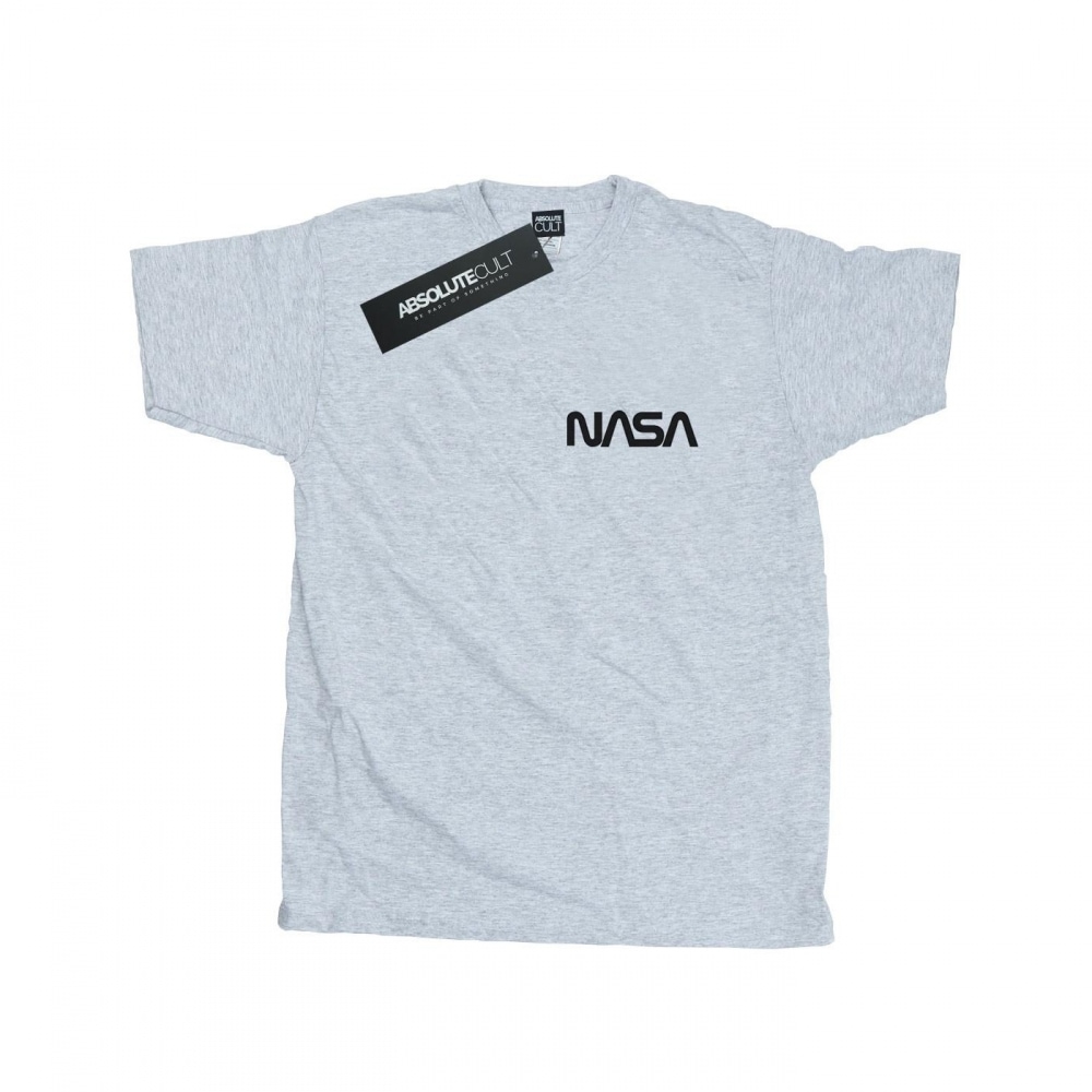 (英国より直送) NASA メンズモダンロゴチェスト T シャツ