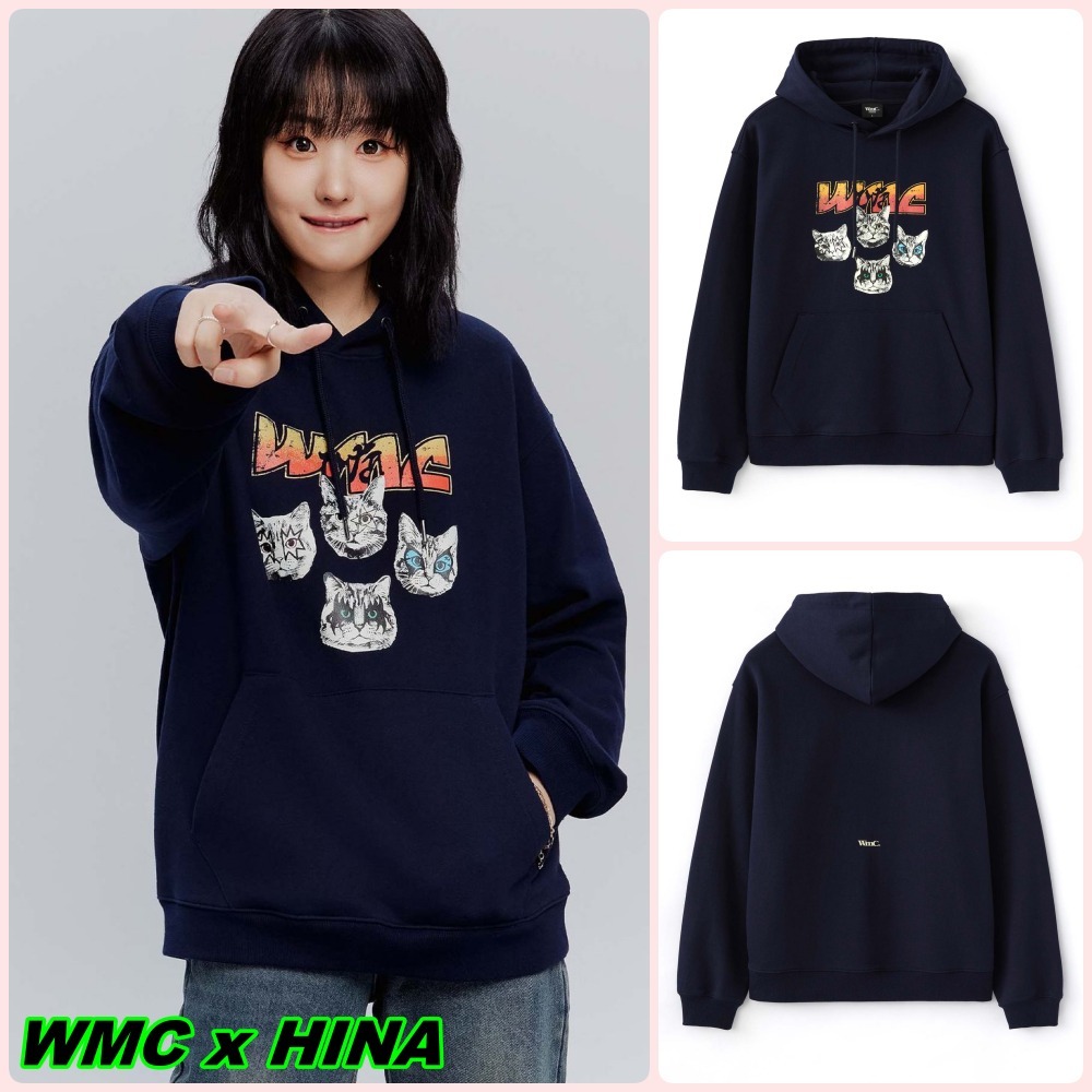 【WMC x HINA】Metal Cat Hooded NAVY