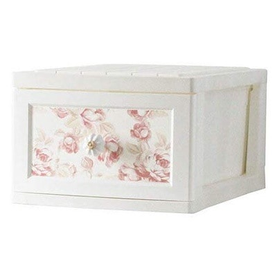 アイエルシー リルデココ 収納ケース ドレスチェンジチェスト 1段4個組 DPC-01-4P-ARRD アンテークローズレッド