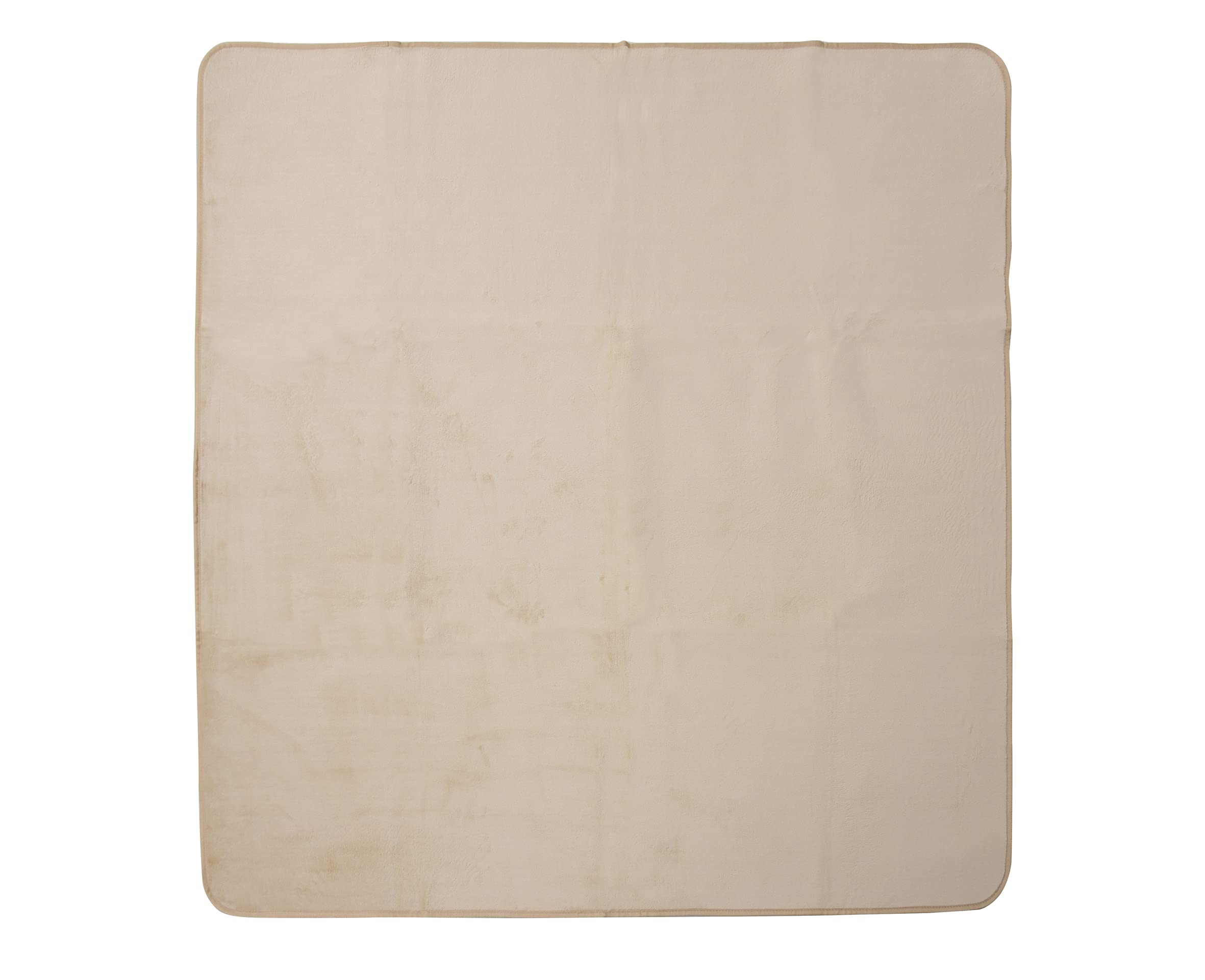 【Amazon.co.jp 限定】 [山善] ホットカーペット カバー付き セット 2畳 (176cm×176cm) ダニ退治機能 温度調節無段階 左右暖房面切替 6時間オートオフタイマー ベージュ