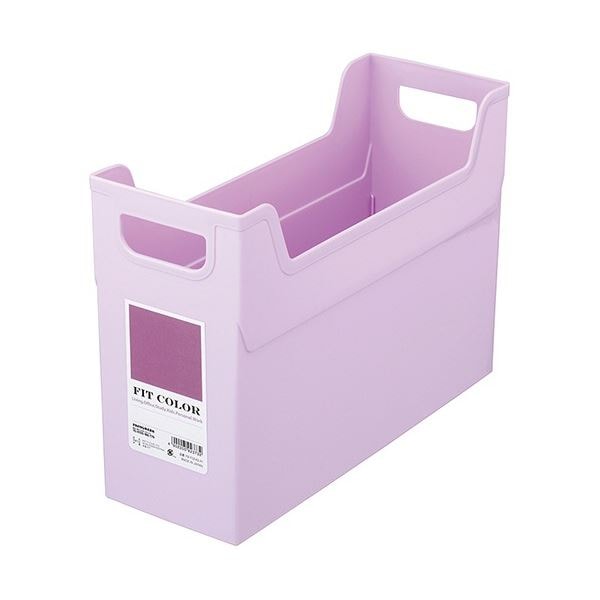 (まとめ) ナカバヤシ フィットカラーファイルボックス A4ヨコ 背幅124mm ピンク FB-FCE4S-PI 1個 (×20セット)